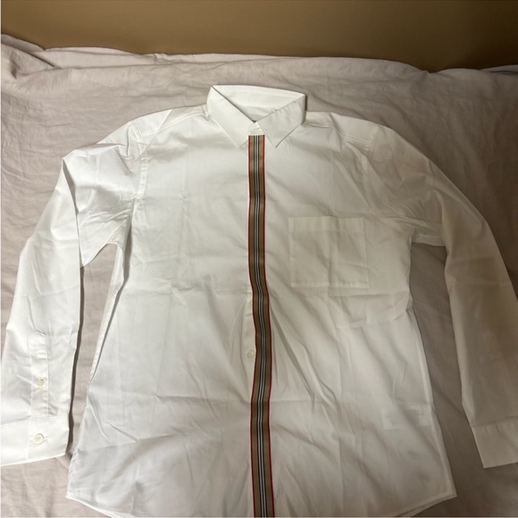 Burberry Other - Burberry White Dress Shirt with Signature Center Stripe